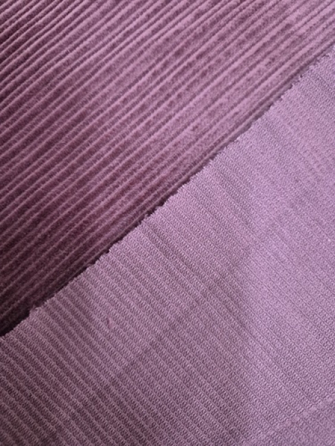 Woven co high-low washed corduroy- bordeaux